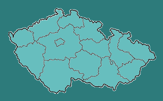 mapa ČR